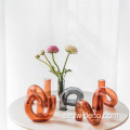 Bröllopsdekor glas Ljusstake Tube Flower Vase